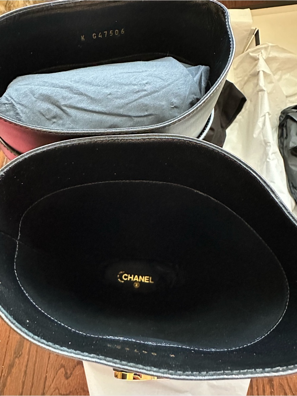 CHANEL 26B Black Tall Boots with Gold CC Hardware Size 42 - Picture 8 of 12